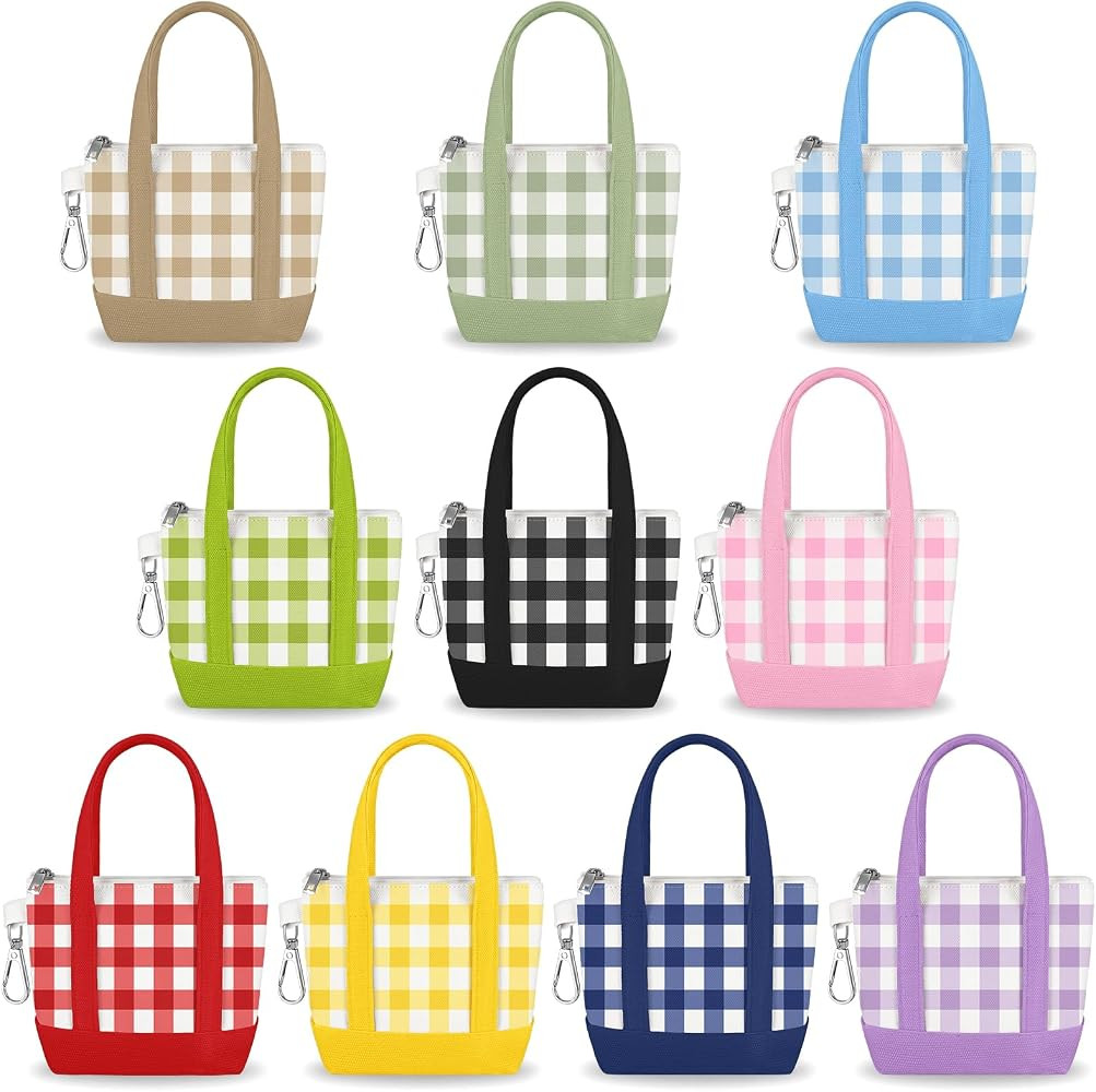 Kenning Mini Tote Bag Keychain with Zipper for Gift | Amazon (US)