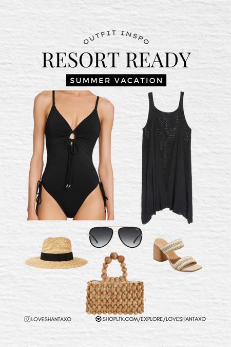 Resort ready, summer outfit, summer vacation, summer style, vacation outfit, vacation look, resort wear, swim, swimwear, pool, poolside, vacay, bikini, one piece bathing suit, beach outfit, nordstrom sale, nordstrom finds, target shoes, black bikini, swimsuit, travel outfit 

#LTKxNSale #LTKsalealert #LTKSeasonal