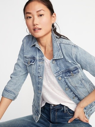 Distressed Denim Jacket for Women | Old Navy | Old Navy US