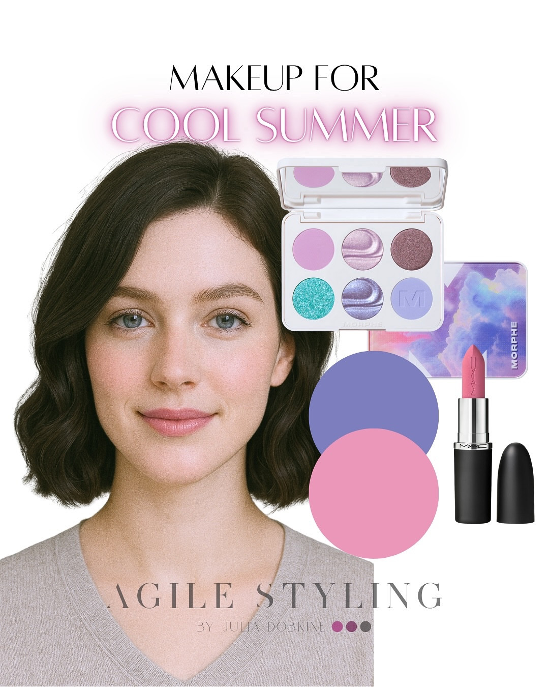 💄 SUMMER SEASON MAKEUP GUIDE 💄
If you’re a Summer seasonal type (True, Light, Cool, or Soft), this post is your makeup moodboard! 💕

Each Summer subtype is built on cool undertones, but with its own twist:
🌸 Light Summer = airy, petal-pink softness
💜 True Summer = elegant mauves and silvery tones
🩵 Cool Summer = icy, fresh, and slightly playful
🌷 Soft Summer = dusty, romantic, and delicate

Swipe through and notice how the right tones never overpower — they melt into the skin, enhance your natural glow, and make your features come alive without being too loud. ✨

Feeling unsure which Summer you are (or even if you are one)?
👉 My Essential Duo will give you everything you need to finally nail your palette and shop with clarity.

✔ Personalized color analysis
✔ Best hair, makeup, jewelry tones
✔ A pocket palette for easy shopping
✔ Your color dimensions explained
✔ Easy style recommendations

🎯 Book now with the link in bio and start styling with confidence.

#ColorAnalysis #SeasonalColorAnalysis #SummerColorType #TrueSummer #LightSummer #CoolSummer #SoftSummer #ColorStyling #MakeupBySeason #AgileStyling #PersonalStylist #CoolUndertones #BeautyBySeason #ColorTheoryMakeup #MakeupGuide #EssentialDuo #StyledWithIntent