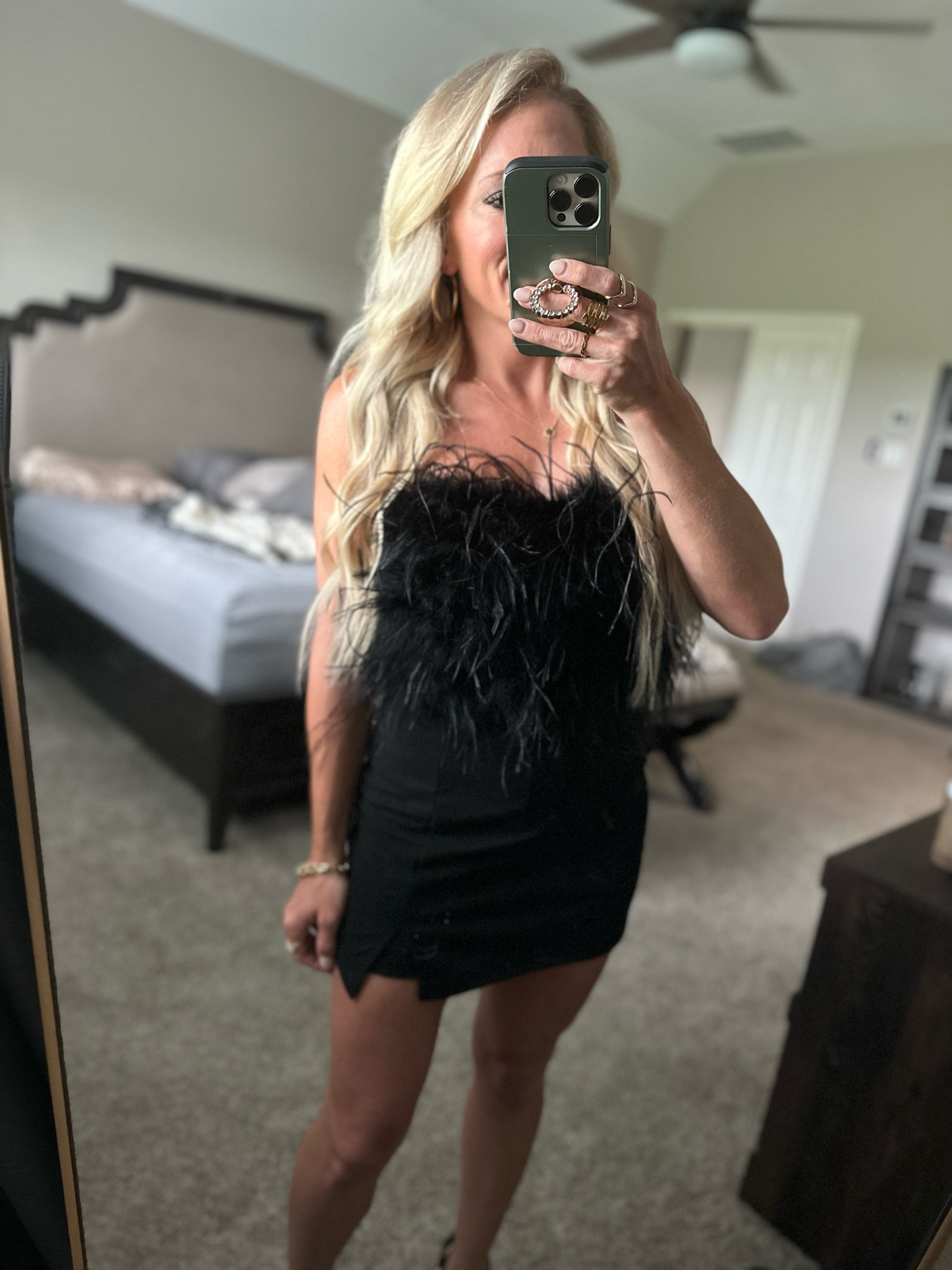 Cutest feathery black crop top 
Lamarque Zaina top sz S (I rented through fashion pass membership) 
(Use code AMBERO40 for $40 off your first month)
Amazon black dressy skort sz XS 
OOTN 
Date night Night out Black theme 

#LTKbeauty #LTKunder50 #LTKstyletip