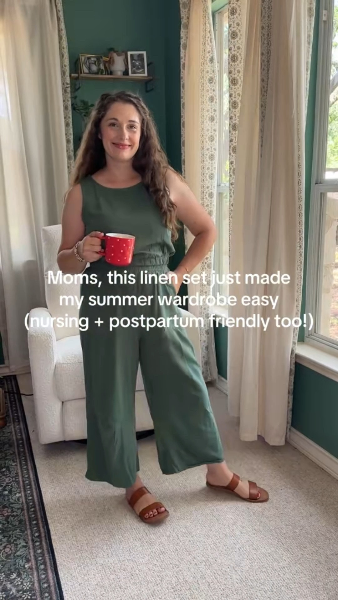 This two-piece linen set has been on repeat lately ☀️
It’s soft, nursing-friendly, and postpartum-approved—aka everything I need in an outfit right now.
You can style it loose for a slightly cropped look, but I’ve been tucking the top in so it feels more like a one-piece… which just makes me feel more put together right now in this postpartum season. 💛

Linked it on LTK if you’re looking for easy summer staples that still feel like you.

#momstyle #postpartumfashion #nursingfriendly #linenoutfit #summermomuniform #cozymomstyle #midsizefashion #momootd #ltkunder50

#LTKSummerEdit #LTKSaleAlert #LTKStyleTip