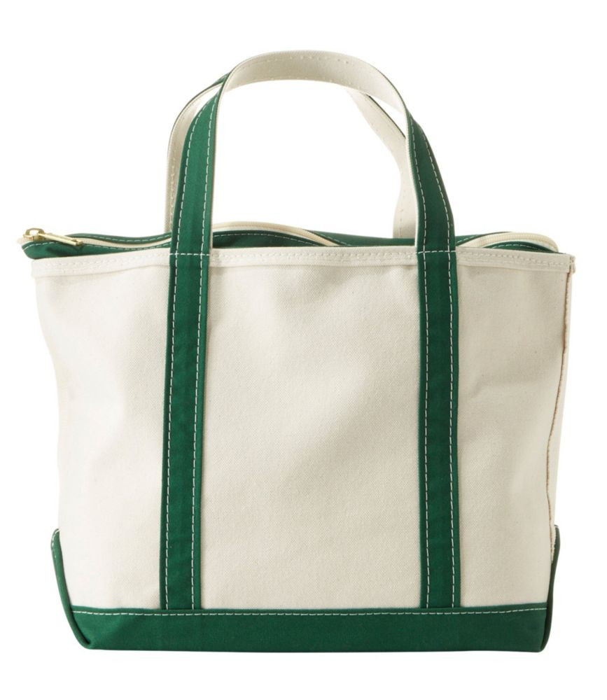 Boat and Tote, Zip-Top Dark Green Long, Canvas/Nylon L.L.Bean | L.L. Bean