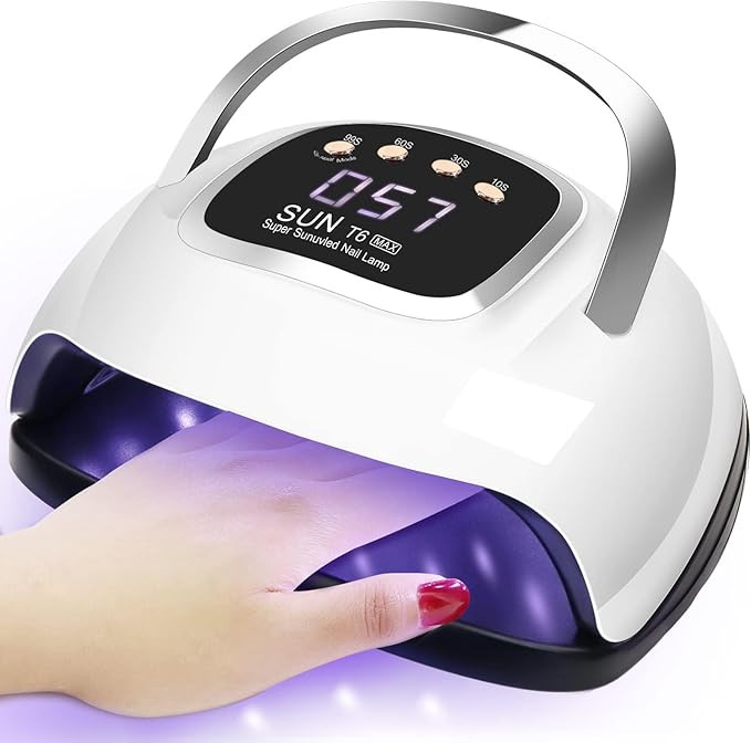 LKE UV Nail Lamp, Nail Dryer 220W Light for Nails with 4 Timers LED Lamp Gel Polish Kit Professio... | Amazon (US)