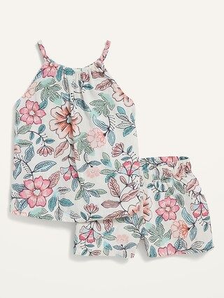 Printed Sleeveless Top & Shorts 2-Piece Set for Toddler Girls | Old Navy (US)