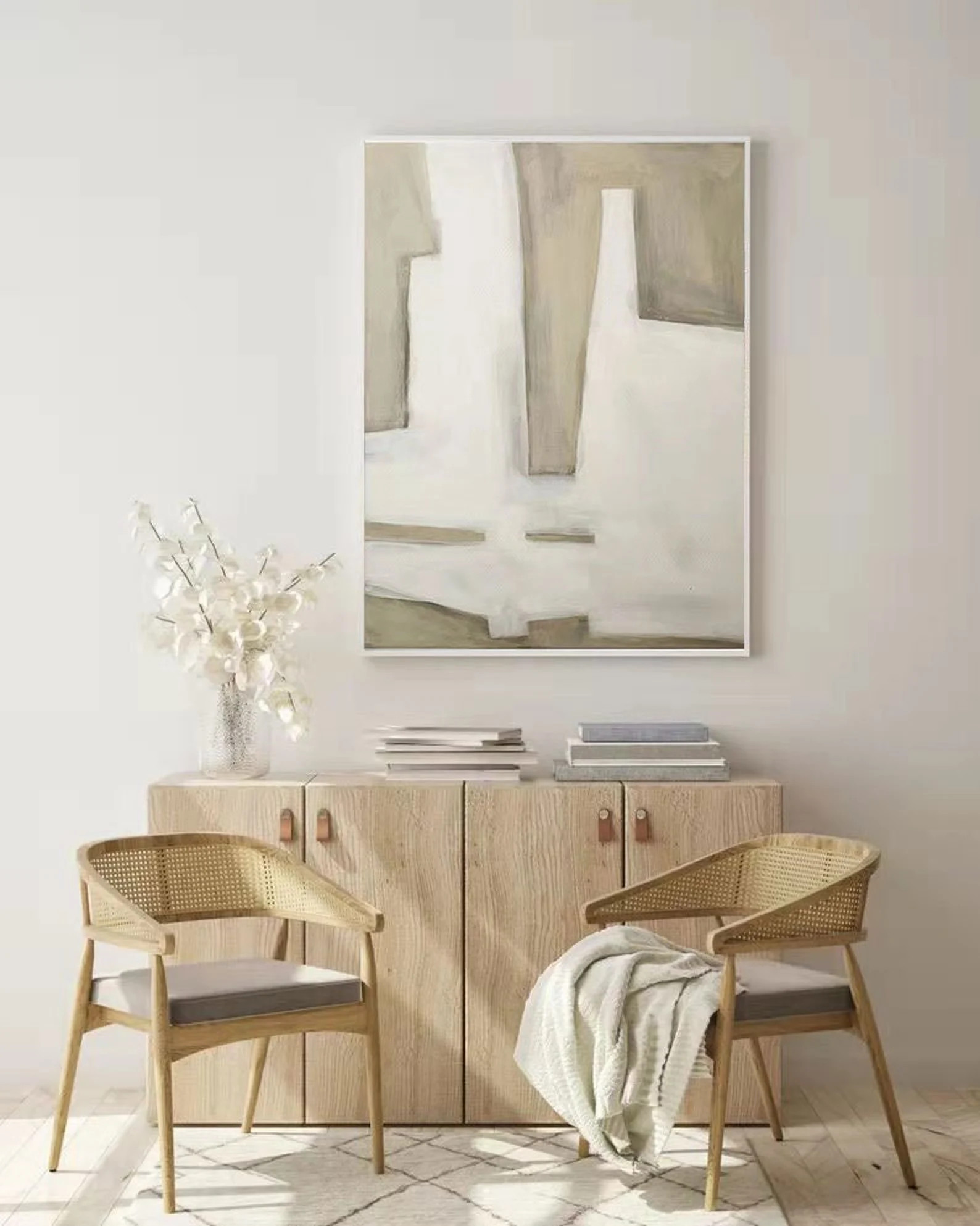 Minimalist Painting Geometric Shapes Artbeige Minimalist - Etsy | Etsy (US)