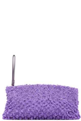Purple Embellished Pouch | SSENSE
