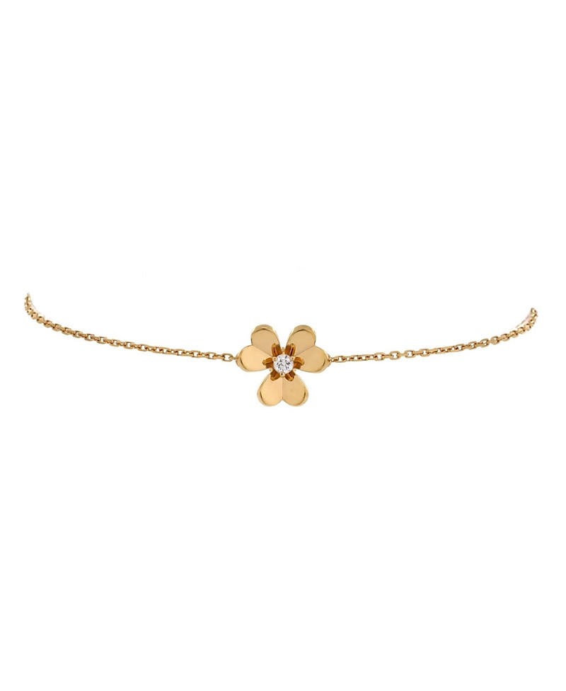 Pre-Owned Van Cleef & Arpels Mini Frivole Bracelet 18K Gold with Diamond | Bloomingdale's (US)