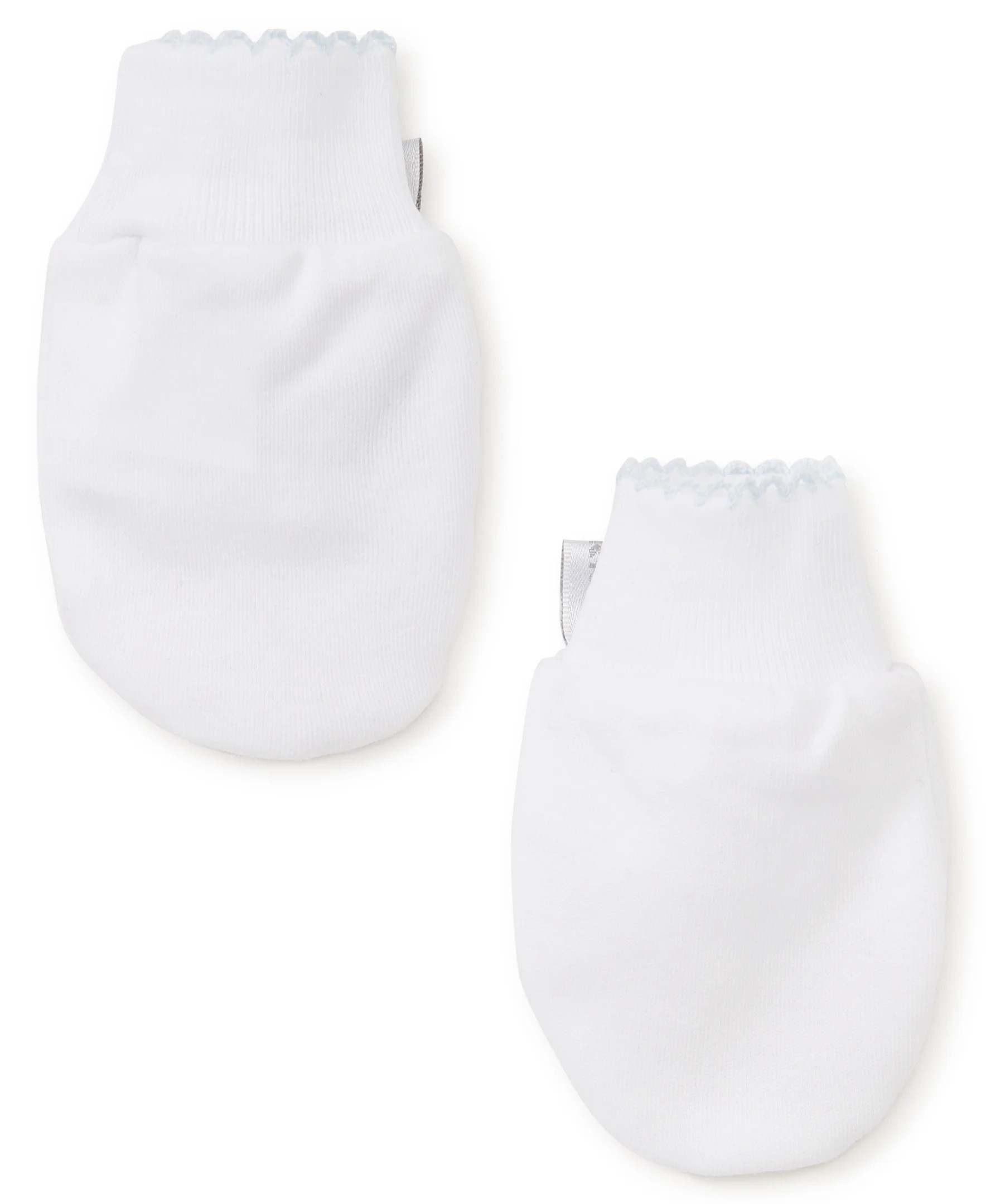 White/Blue Kissy Basics Mittens | Kissy Kissy