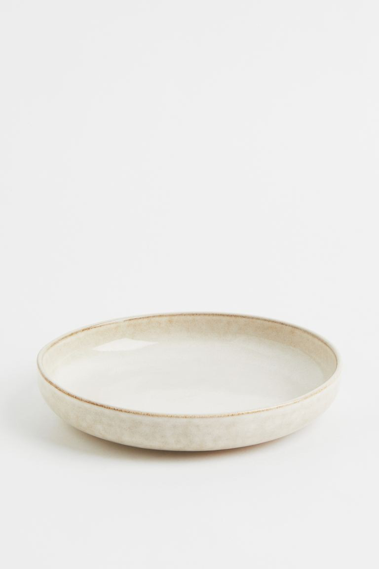 Deep Stoneware Plate - Beige - Home All | H&M US | H&M (US + CA)
