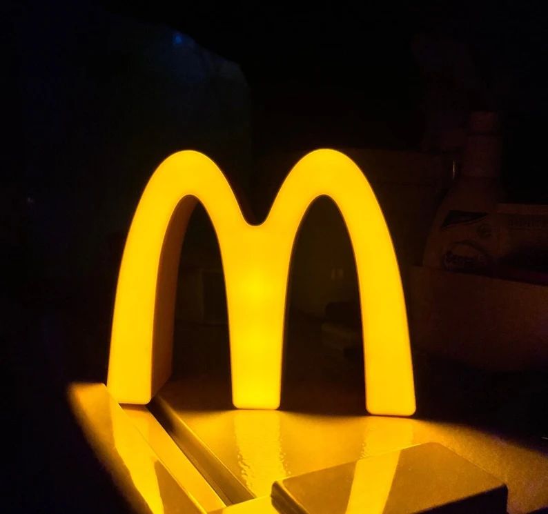 Personalized Mcdonald's Slang Mcdanks Sign Desk Light, Night Light, Room Decoration Night Light, ... | Etsy (US)