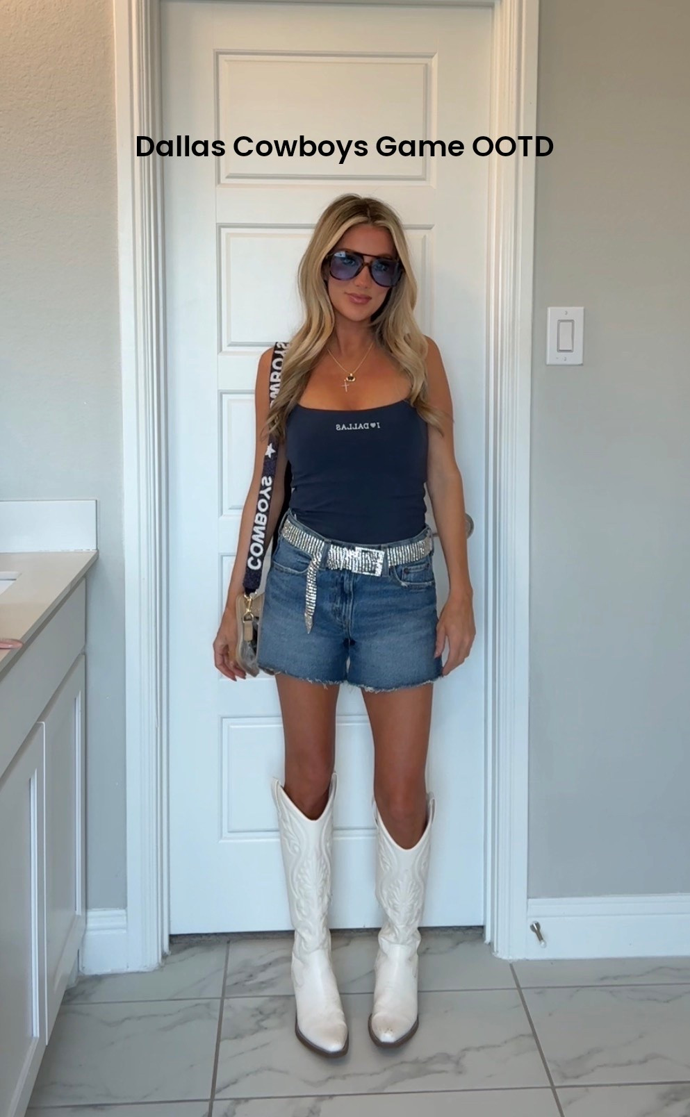 Dallas cowboys tailgate and game with solo stove outfit! Wearing Abercrombie game day top in size small and mid rise a line shorts in size 24

#LTKootd #LTKgrwm #LTKPetite