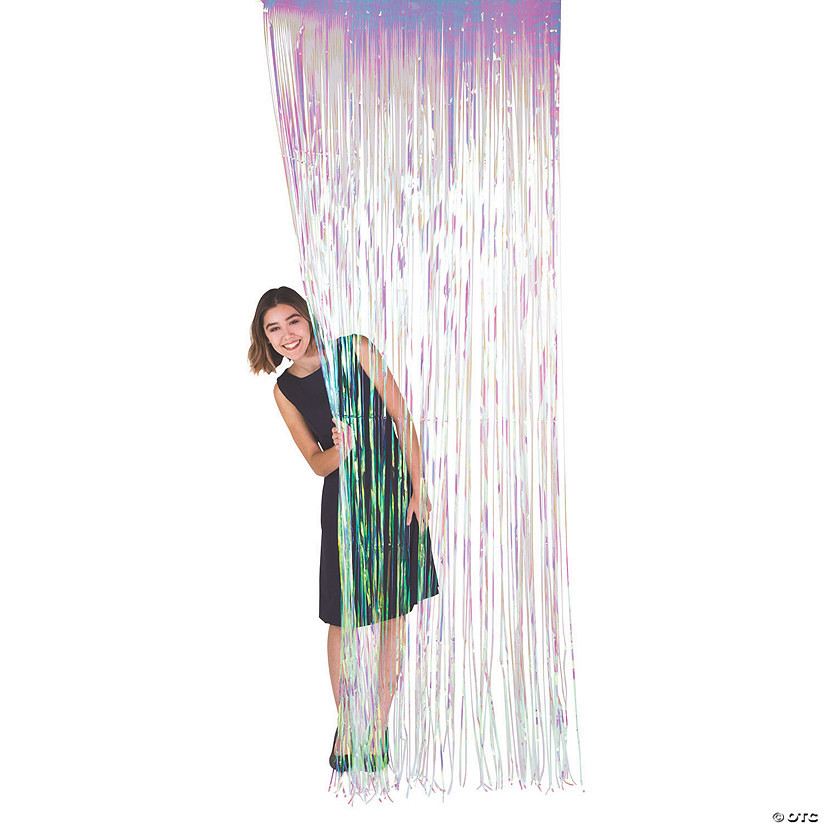 Iridescent Fringe Door Curtain | Oriental Trading Company