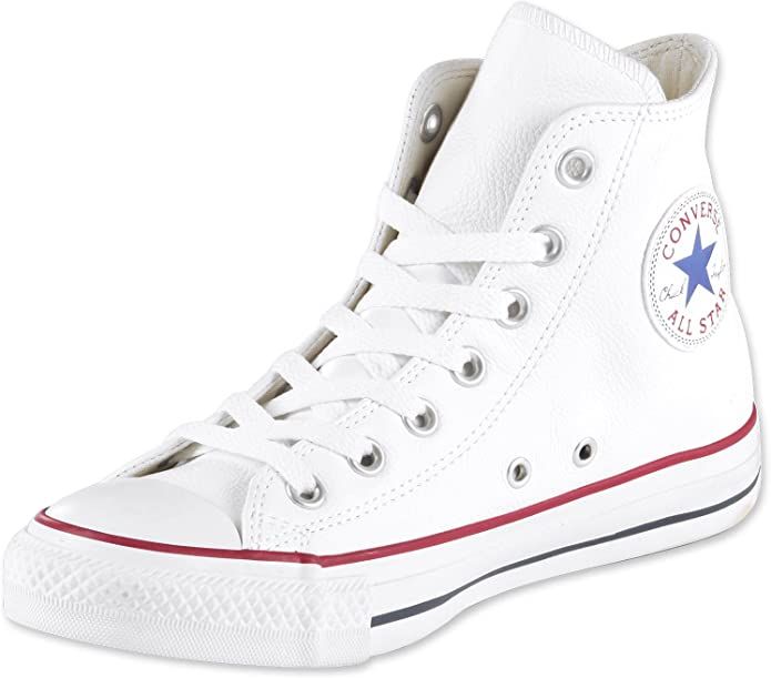 Converse Women's Chuck Taylor All Star Leather High Top Sneaker | Amazon (US)