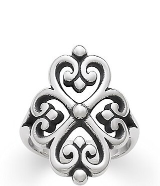 James Avery Sterling Silver Adorned Hearts Ring - 7 | Dillard's