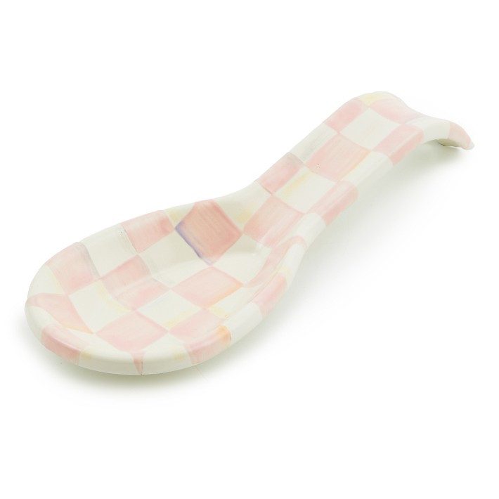 MacKenzie-Childs Rosy Check Spoon Rest | Williams-Sonoma