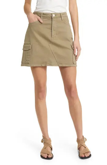 Rails Laurel Stretch Cotton Cargo Skirt in Washed Olive at Nordstrom Rack, Size 32 | Nordstrom Rack
