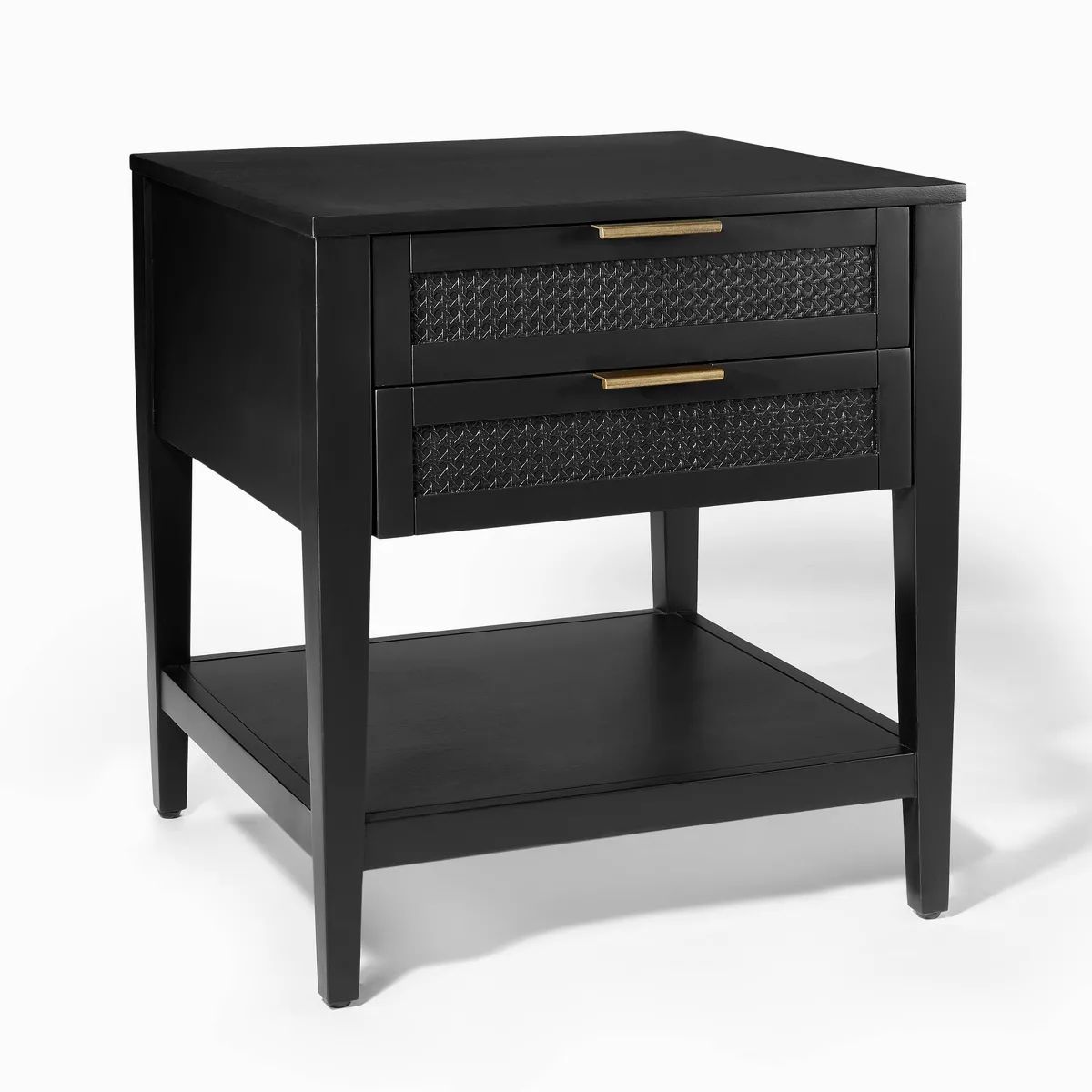 East Bluff 2 drawers Woven Accent Table Black - Threshold™ designed with Studio McGee | Target