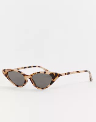 ASOS DESIGN cat eye sunglasses in milky tort | ASOS US