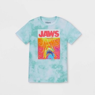 Boys&#39; JAWS Short Sleeve Graphic T-Shirt - Green S | Target