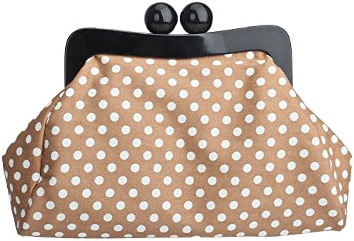 Menurra Polka Dot Evening Bag Clutch Purse for Women Wedding Party Handbag Cocktail Bag | Amazon (US)