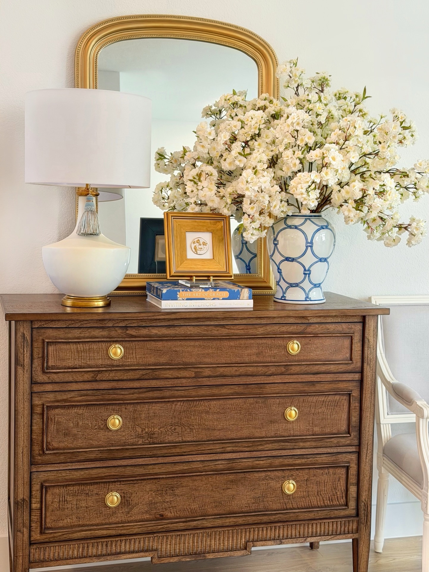 Anyone else starting to add spring touches as the Christmas décor comes down? 🌸🕊️The house suddenly feels so bare, and I’m ready to freshen things up for the upcoming season. I’m repurposing my DIY intaglio ornaments by framing some of the bird designs for spring - I spent far too much time on them not to enjoy them a little longer! 😅 Comment SHOP for links! ✨ 

#entrywaydecor #amazonhome #ltkhome #interiordesign #targethome Amazon finds tjmaxx target Walmart home entryway decor home design home decor entry decor French chest blue and white ginger jar spring decor refresh Wayfair amazon decor