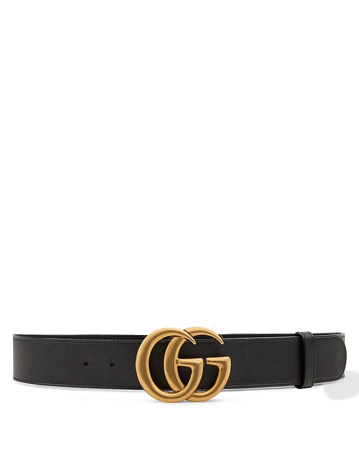 Men's Leather Belt with Double G Buckle | Bloomingdale's (US)