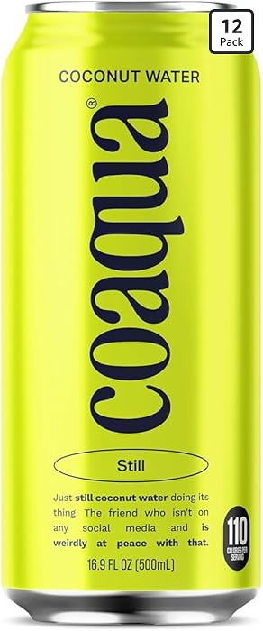 Coaqua Coconut Water, 12 Pack, Natural Electrolytes for Hydration, Naturally Sweet Electrolyte Dr... | Amazon (US)