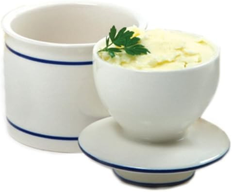 Norpro Glazed Stoneware Butter Keeper | Amazon (US)