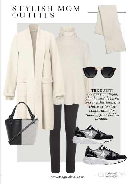 Stylish mom outfits, school drop off, golden goose sneakers, cream sweater, travel outfit 

#LTKstyletip #LTKtravel #LTKSeasonal