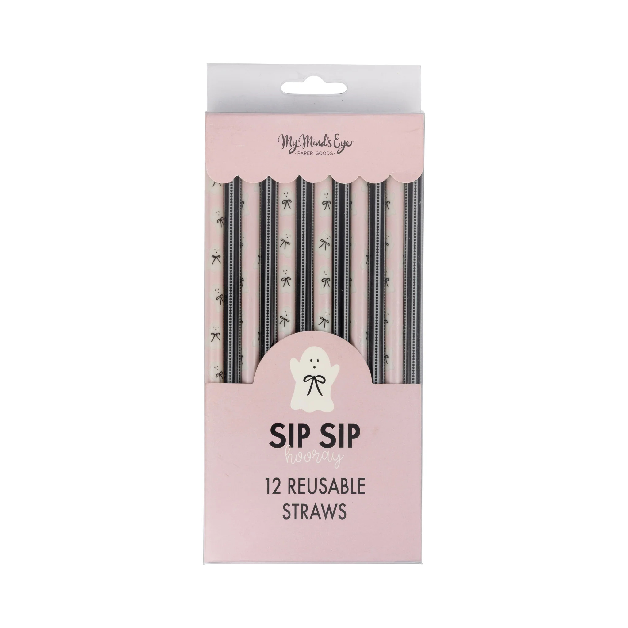 Bow Ghosts Reusable Straws | My Mind's Eye