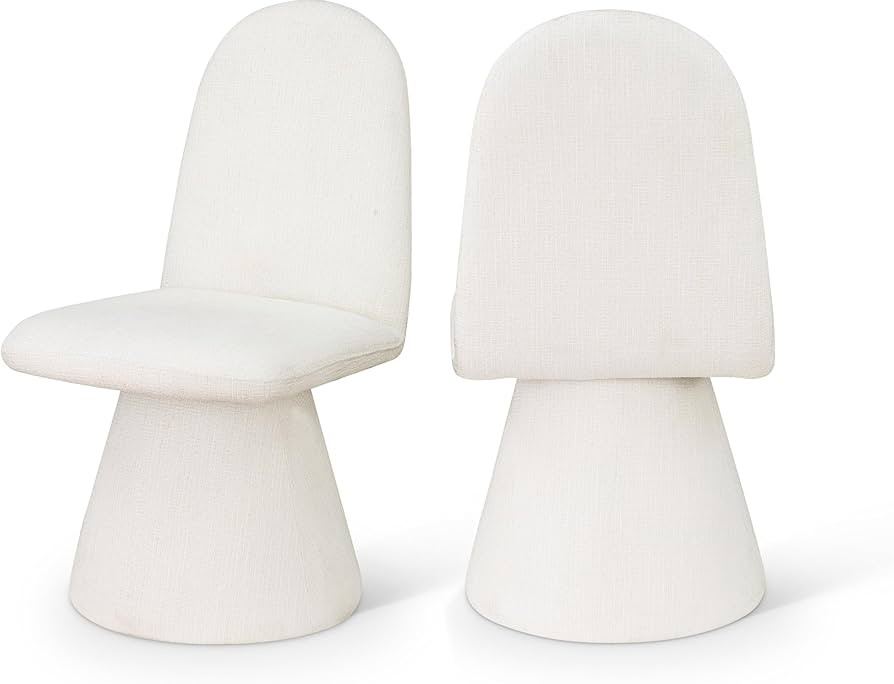 Meridian Furniture 869Cream-C Renuar Collection Art Deco Dining Chair with Rich Blended Color Int... | Amazon (US)