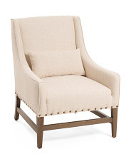 36in Kensington Fabric And Wood Accent Chair | Chairs & Seating | Marshalls | Marshalls
