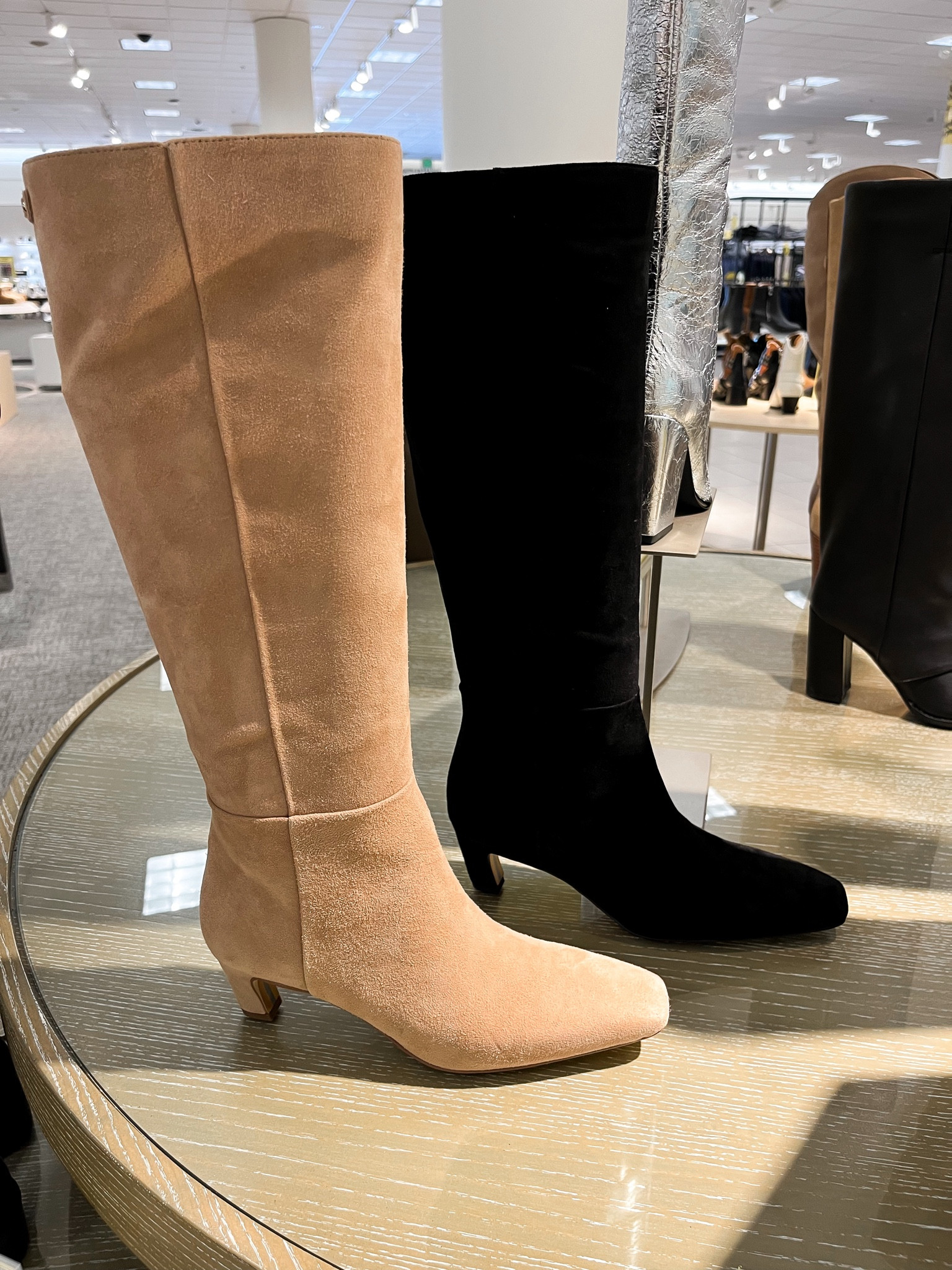 LOVE these boots! 👢 the kitten heel is the perfect height & SO comfortable to walk in. Size down 1/2 size! These run large. Perfect with dresses, skirts and leggings 

#LTKSummerSales #LTKxNSale #LTKShoeCrush