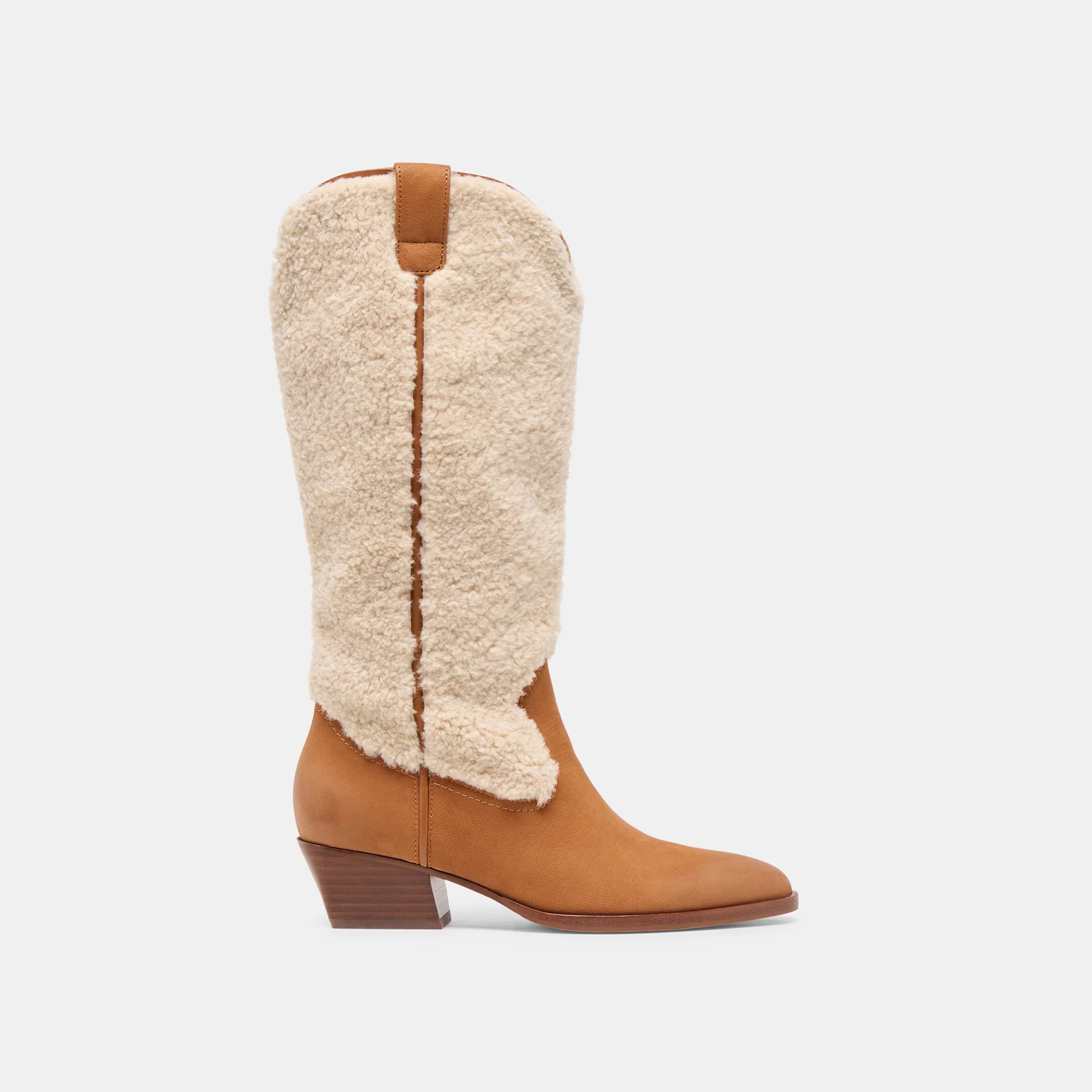 Mykel Plush Boots Caramel Nubuck | DolceVita.com