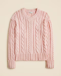 Cable-knit crewneck sweater | J. Crew US