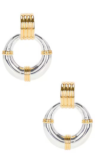 Heaven Mayhem Rosa Mixed Earrings in Metallic Gold. | Revolve Clothing (Global)