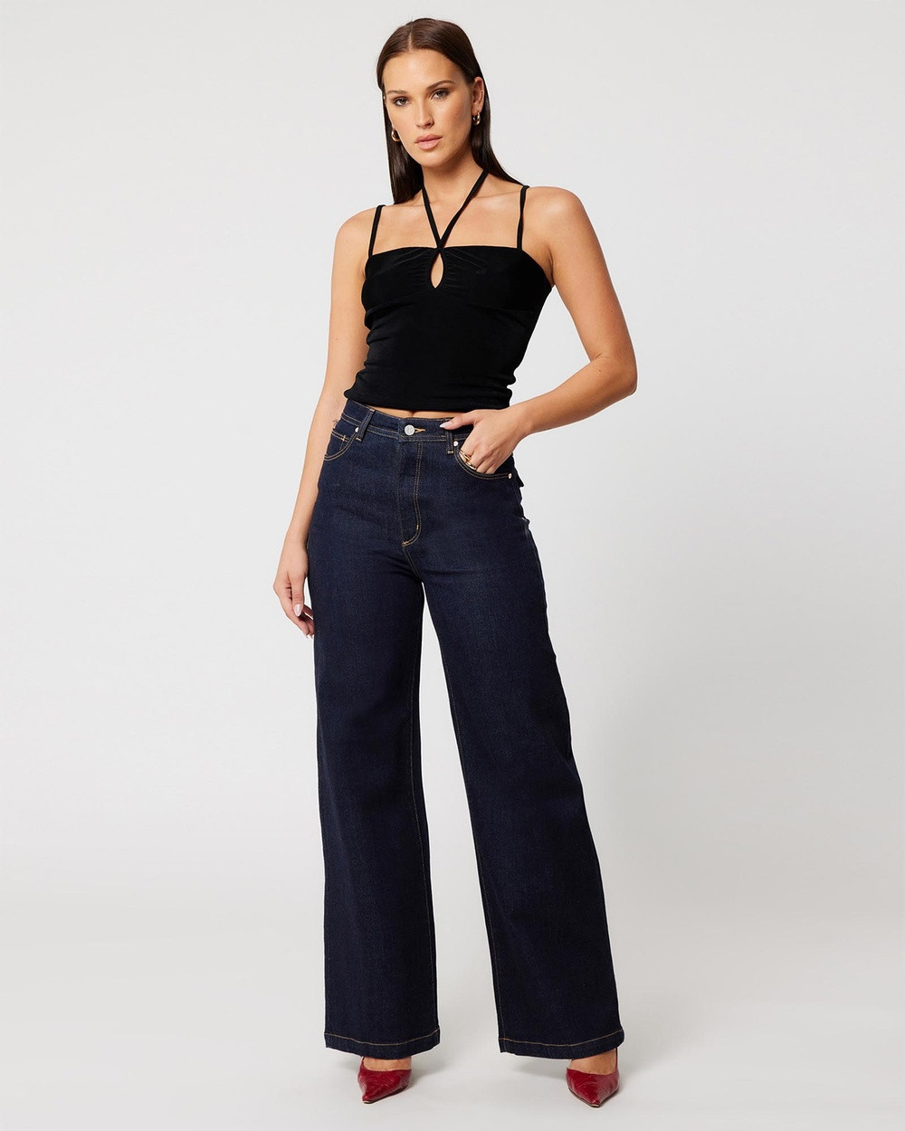 Abrand - 94 High Wide Richie Jeans - High-Waisted (Rinse Denim) 94 High Wide Richie Jeans | THE ICONIC (AU & NZ)