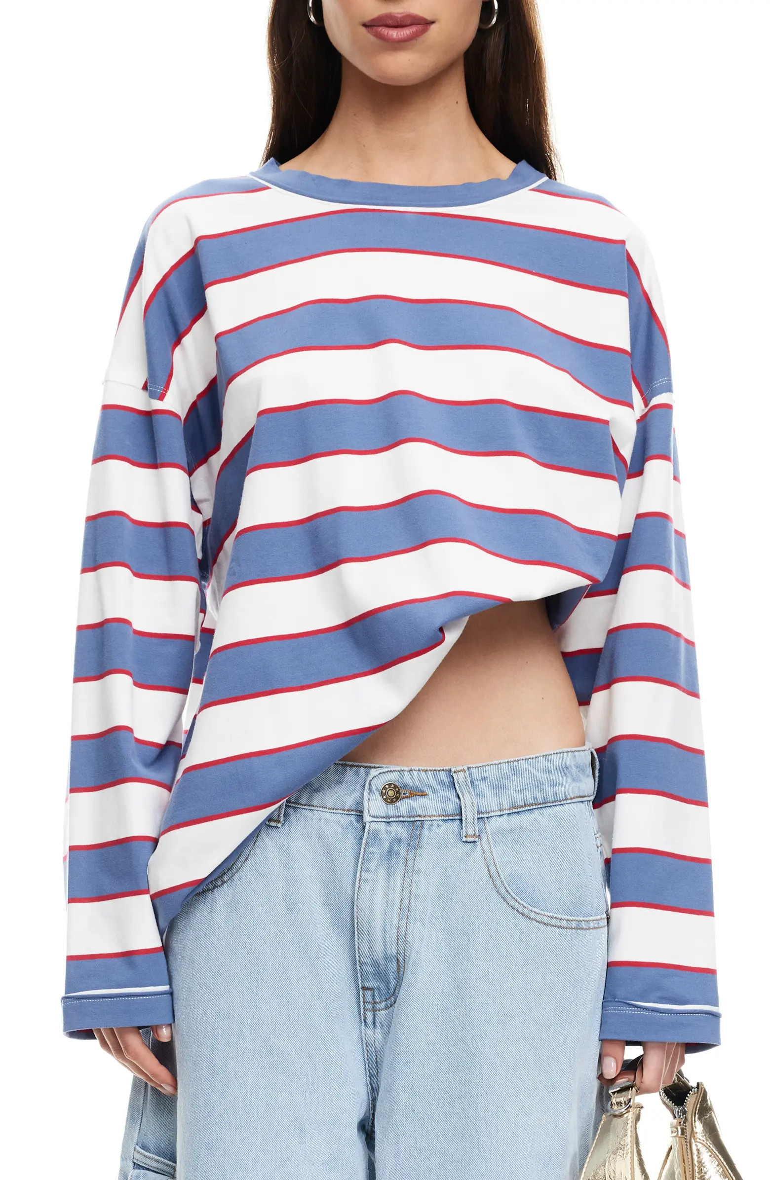 LIONESS Horizon Stripe Long Sleeve Top | Nordstrom | Nordstrom