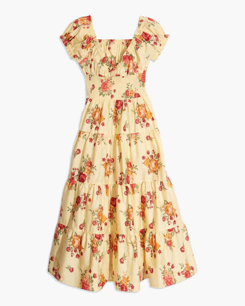 Poplin Golden Hour Maxi Dress - XXL Buttermilk Multi | We Wore What