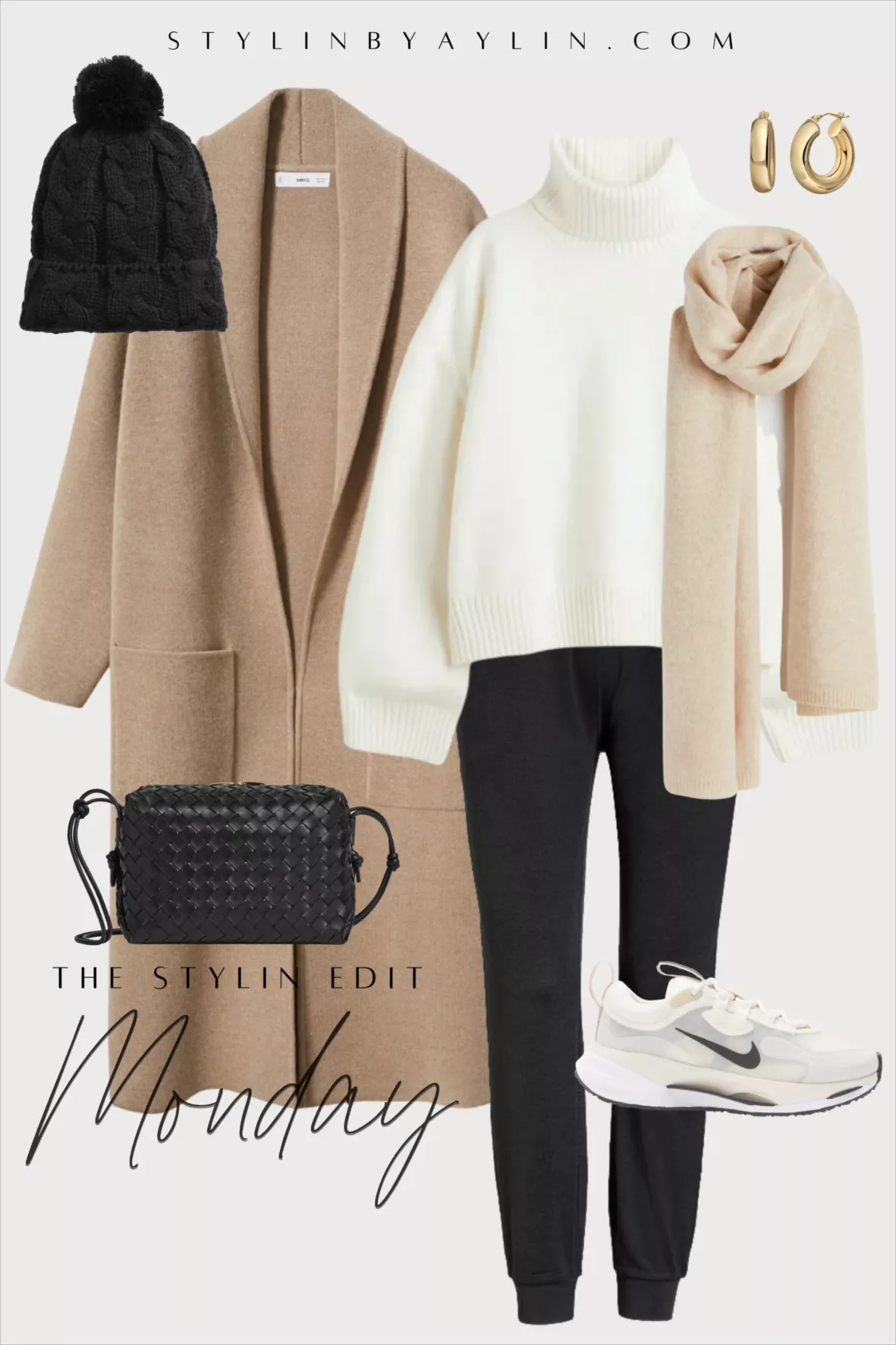 Oversized knitted coat with … curated on LTK