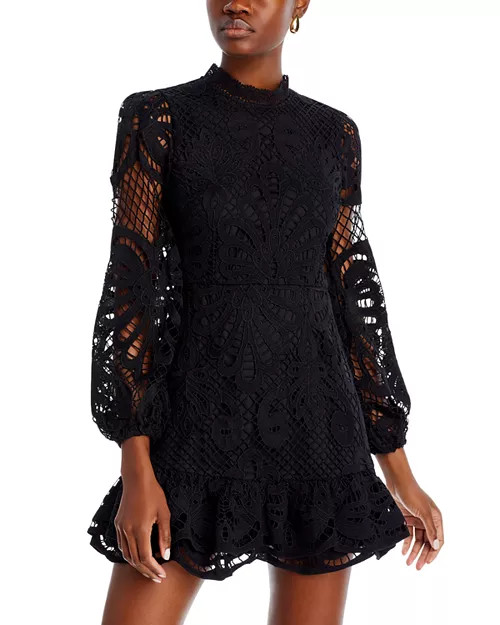 Long Sleeve Lace Dress - Exclusive | Bloomingdale's (US)