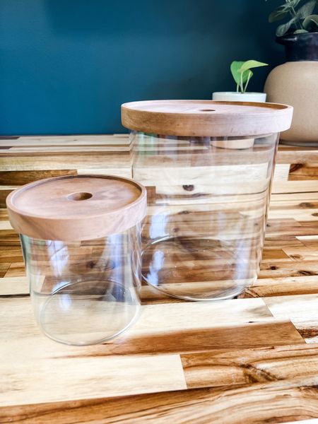 Our full laundry room reveal is coming soon, I’m waiting on a couple last minute touches, but I am in love with these Threshold storage canister! They are perfect for laundry room storage! 

Glass Canisters 
Storage Containers 
Organization 
Target Home 

#LTKfamily #LTKstyletip #LTKhome