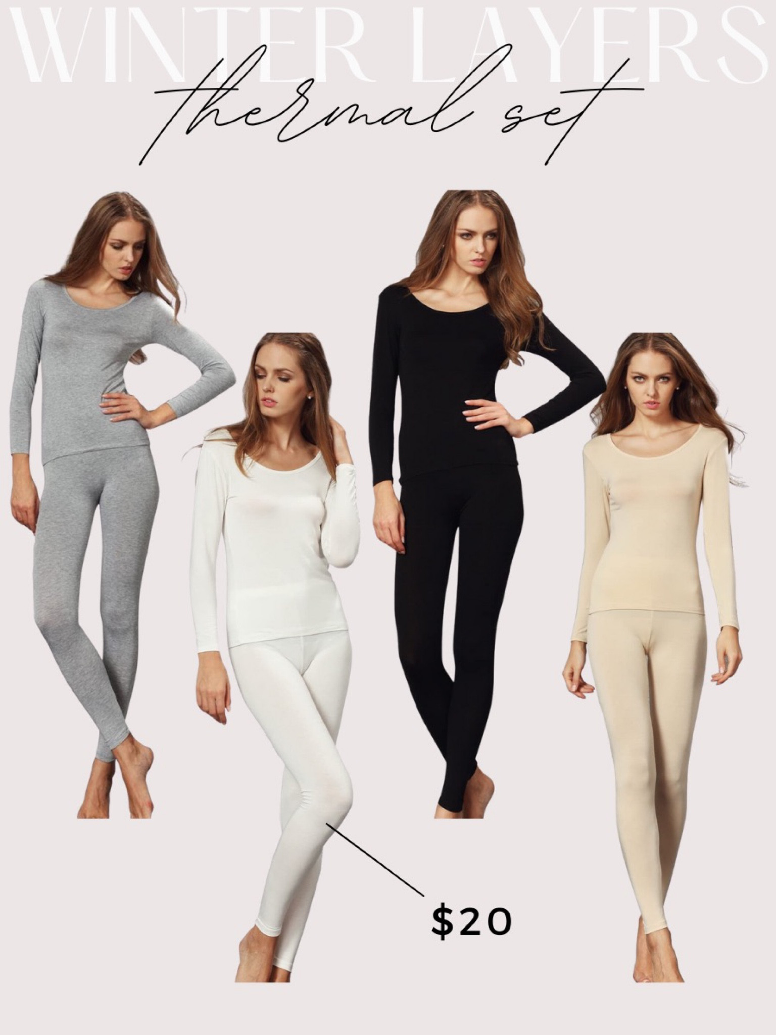Winter Layers Thermal Set - Thermal Layer - Set - Amazon Set - Warm Set Outfit - Thermal Set - Winter Style Tip 

#LTKstyletip #LTKunder50 #LTKSeasonal