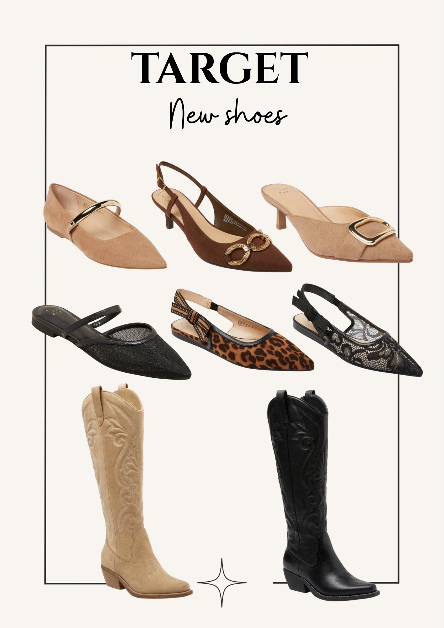 Fall transition. Fall shoes. Mesh ballet flats. Mules for women. Target finds. Cowboy boots  

#LTKSaleAlert #LTKFindsUnder50 #LTKSeasonal