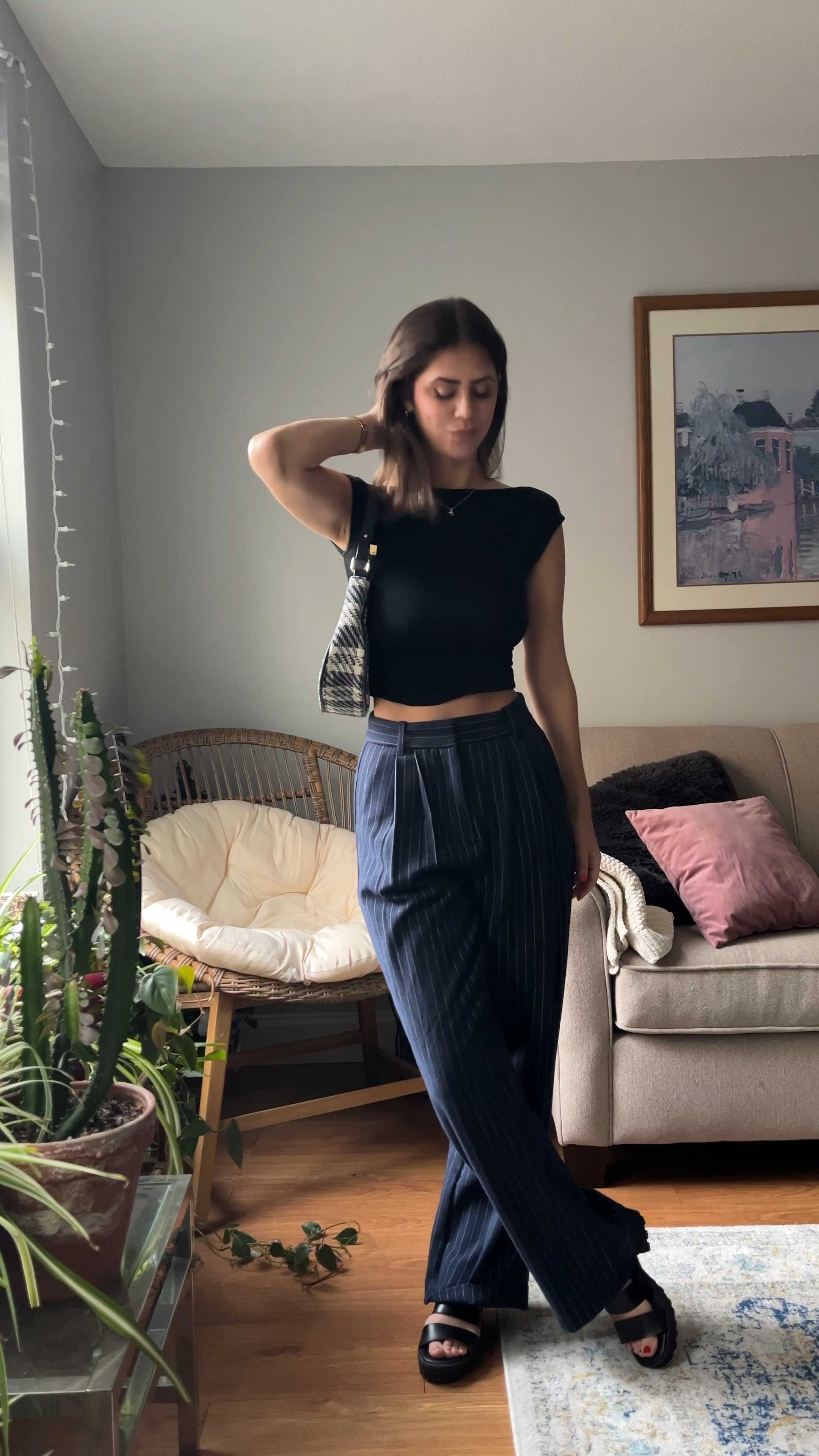 an open back to elevate any outfit 😎 wearing Abercrombie pants in an XS short. Top is from White Fox - Double Life Tee in XXS 🖤 linking a similar one from Princess Polly! 

#LTKworkwear #LTKunder50 #LTKstyletip