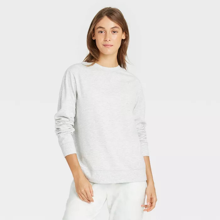Women's Beautifully Soft Fleece Lounge Sweatshirt - Stars Above™ | Target