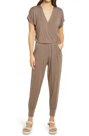 Short Sleeve Wrap Top Jumpsuit | Nordstrom