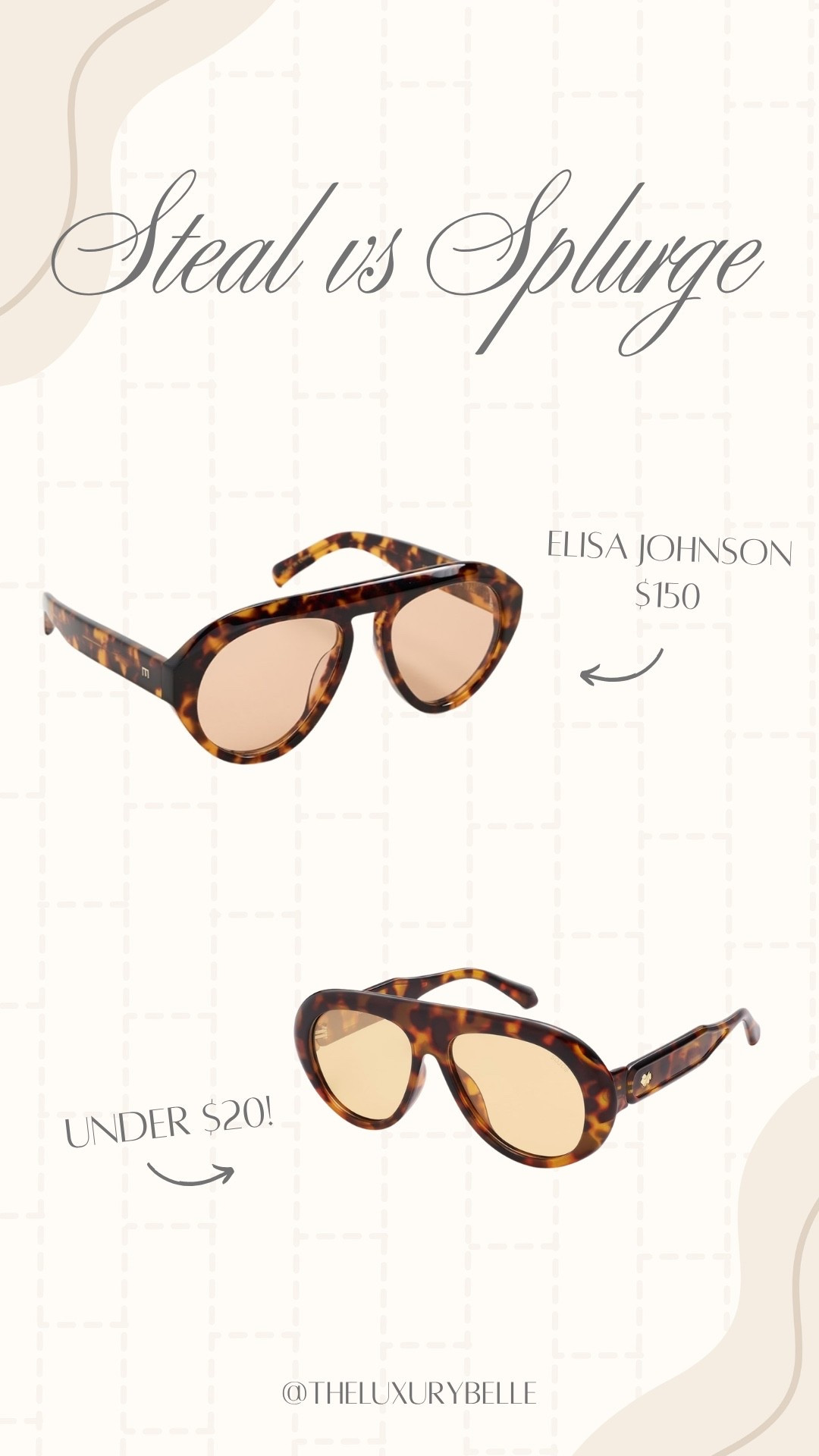 Steal vs Splurge! Sunglasses for spring

#LTKootd #LTKgrwm #LTKSeasonal