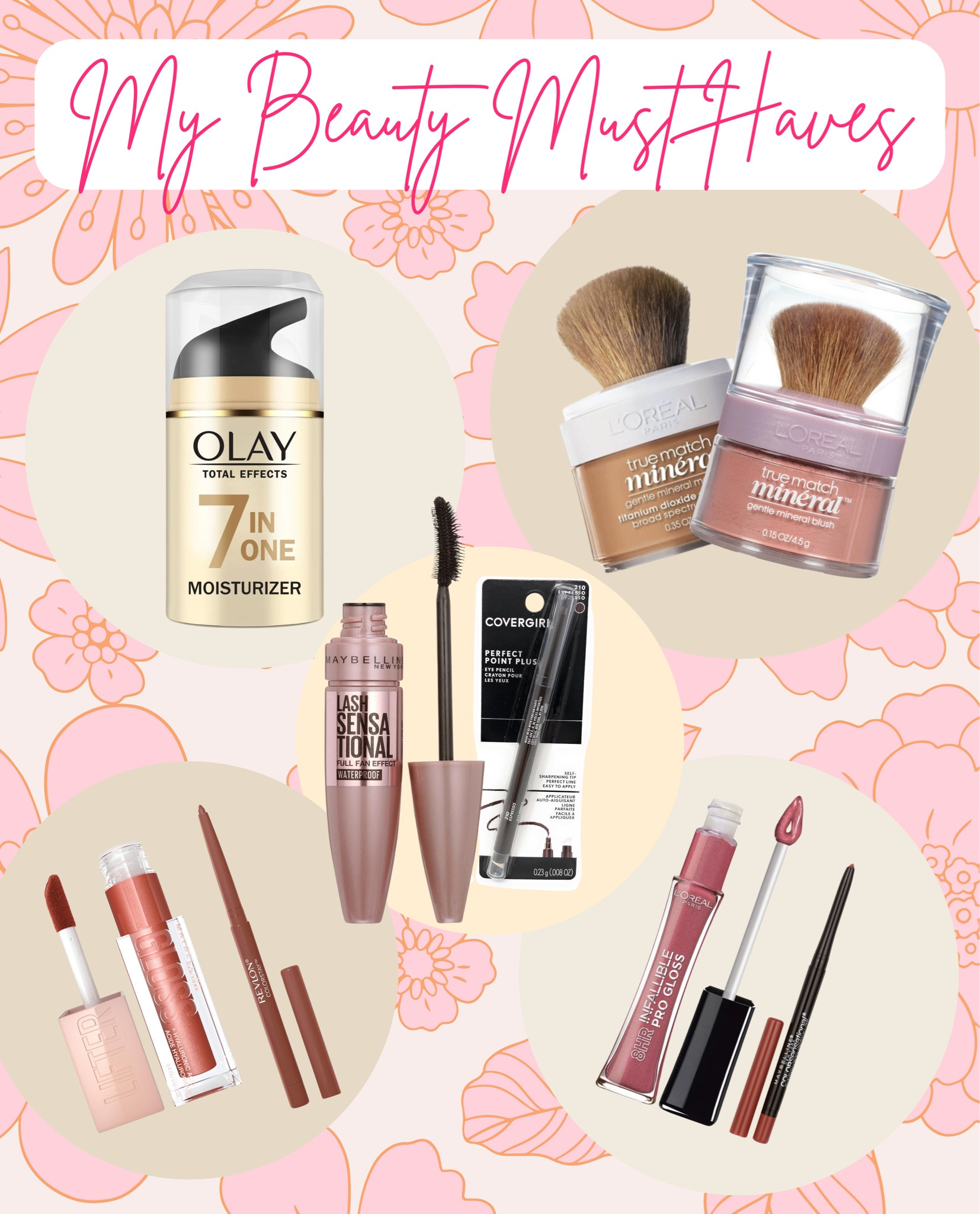 I’ve been getting a lot of questions about my favorite makeup and while I like to keep it simple, I do have certain brands that I love! And guess what? They are all drug store brands! 